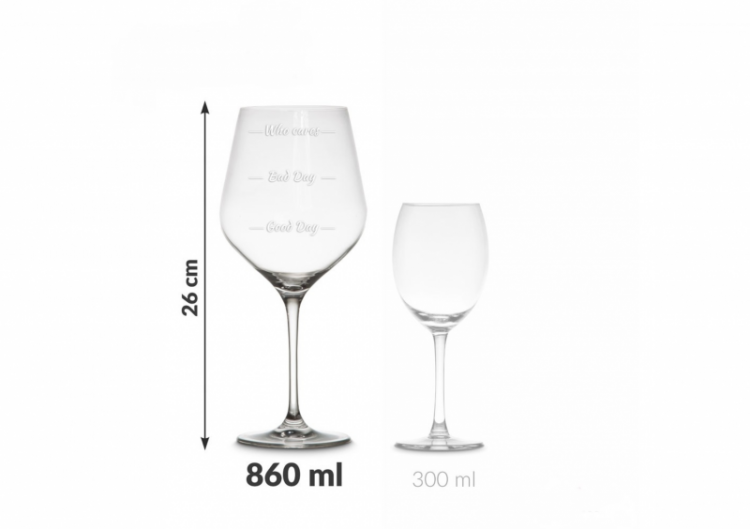 XXL vīna glāze "Labam vakaram" (860ml)