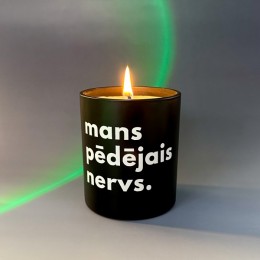 Sojas vaska svece "mans pēdējais nervs"