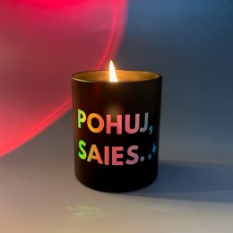 Sojas vaska svece "POHUJ SAIES"