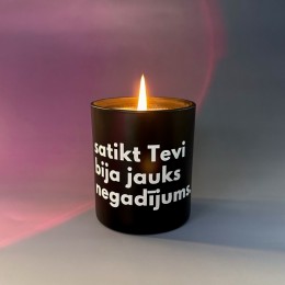 Sojas vaska svece "satikt tevi"