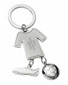 Atslēgu piekariņš "Futbola T-krekls" ar Jūsu iegravētu tekstu