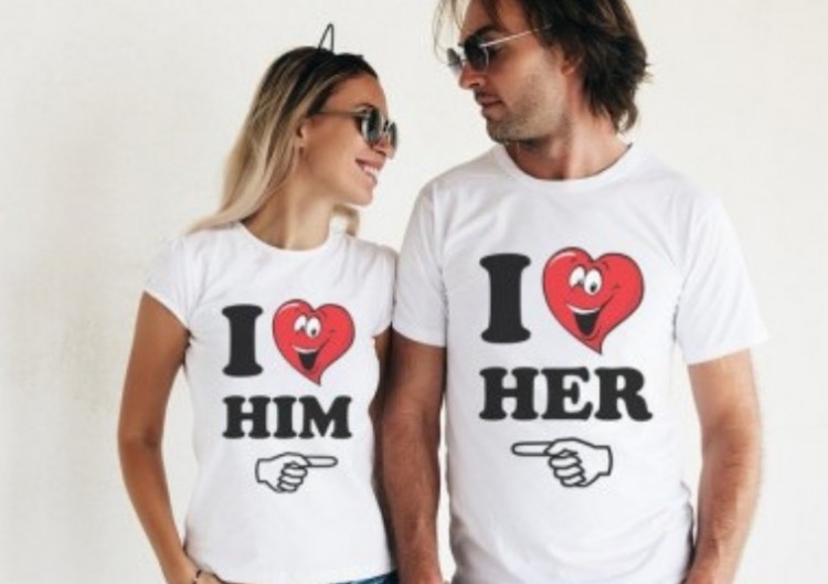 T-kreklu komplekts "Mīlīgs Pāris"