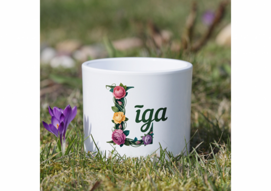 Keramikas puķupods "Līga"