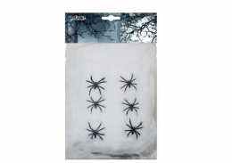 XL Helovīna zirnekļa tīkls (balts) (100 gr.)