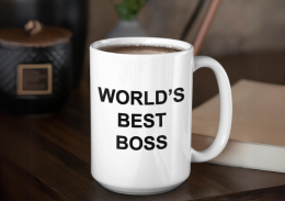 XL Krūze "World's best boss" (450ml)