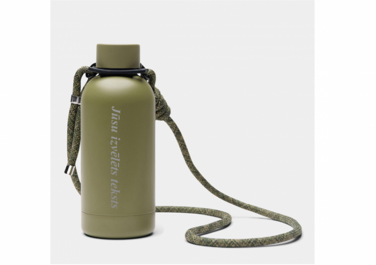 Metāla termo pudele "VINGA Parks" ar Jūsu iegravētu tekstu (400ml)