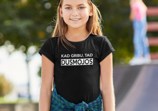 Bērnu t-krekls "Kad gribu, tad dusmojos"