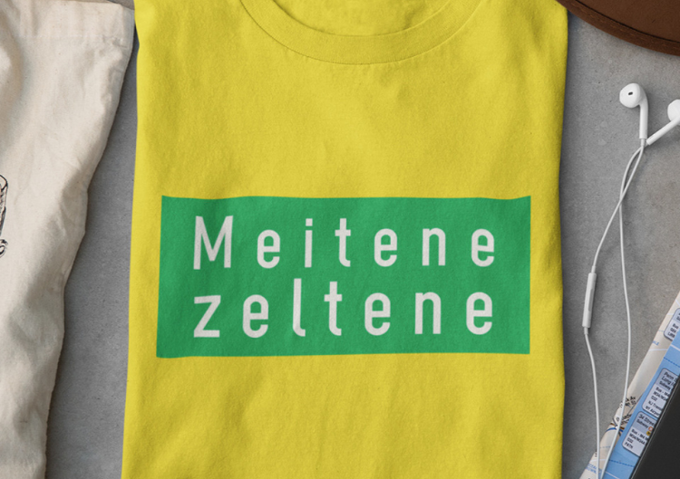 Sieviešu t-krekls "Meitene zeltene"