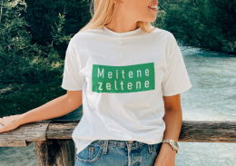 Sieviešu t-krekls "Meitene zeltene"