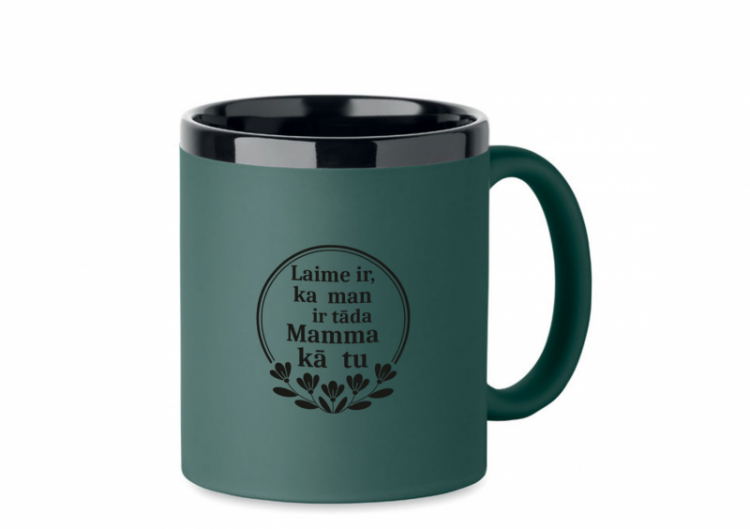 Gravēta krūzīte "Laime ir, ka man ir tāda mamma kā tu"