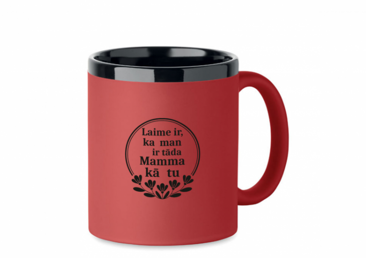 Gravēta krūzīte "Laime ir, ka man ir tāda mamma kā tu"