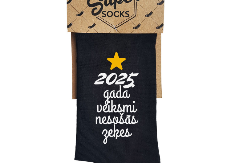 Zeķes "2025. gada veiksmi nesošās zeķes"