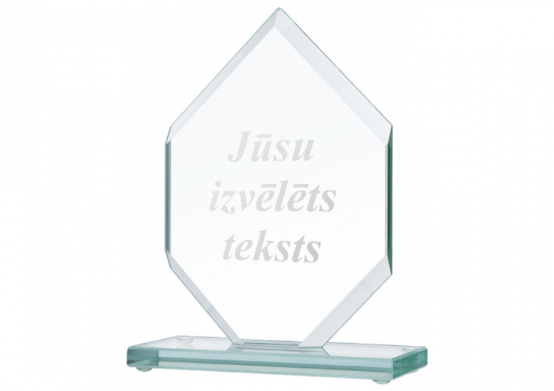 Stikla trofeja "Elegance" ar Jūsu izvēlētu gravējumu