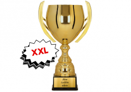 XXL Trofeja "Zelta uzvarētāja kauss" (ar iespēju gravēt par papildus samaksu)