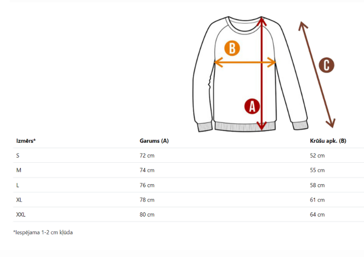 Džemperis ar Jūsu izvēlētu dizainu (bez kapuces)