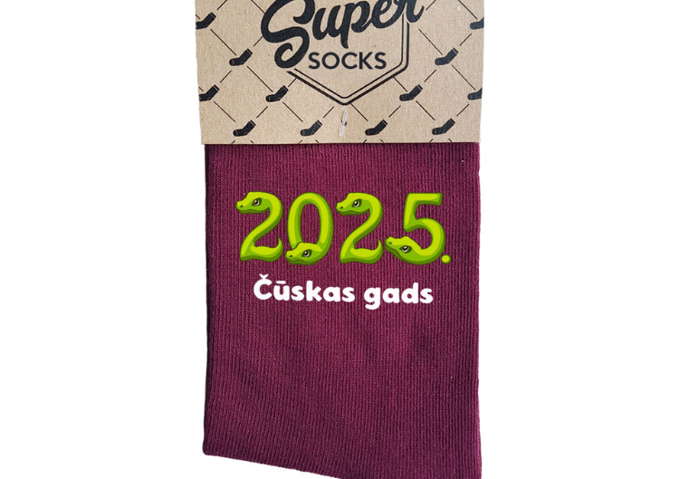 Sieviešu zeķes "2025. - Čūskas gads"