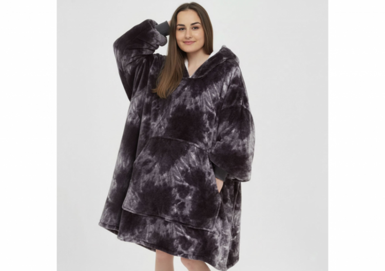 BARAMOOR džemperis - pleds "Tie-Dye Cyan"