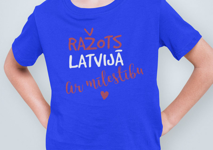 Bērnu T-krekls "Ražots Latvijā"