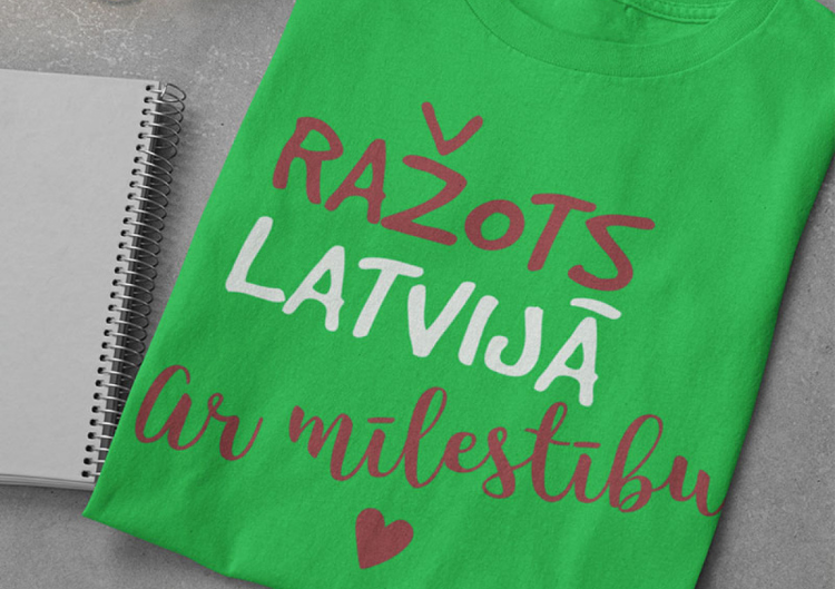 Bērnu T-krekls "Ražots Latvijā"