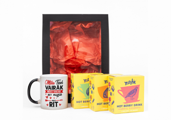 Premium dāvanu komplekts "Es tevi mīlu vairāk nekā vakar"